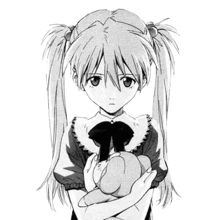👧 Asuka Langley Soryu Neon Genesis Evangelion anime, manga, girl, character, Evangelion, Asuka telegram sticker