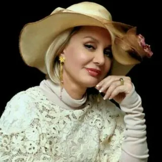 👤 mulher, chapéu, renda, retrato, moda, joias telegram sticker