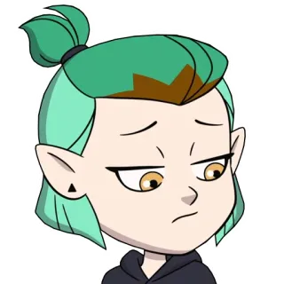 🤕 Amity Blight The Owl House Amity Blight, The Owl House, cartoon, character, animation, Disney telegram sticker