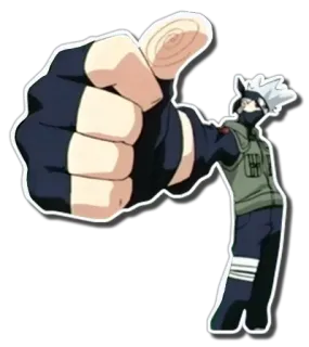 👍 Kakashi Naruto カカシ, ナルト, アニメ, いいね, 忍者 telegram sticker