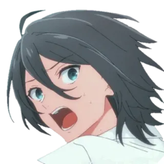 😦 Anime, geschockt, überrascht, verängstigt, Reaktion telegram sticker