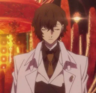 🥂 Osamu Dazai Bungou Stray Dogs Anime, Bungou Stray Dogs, Osamu Dazai, Dazai whatsapp sticker