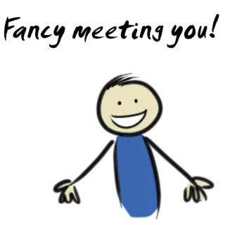 😃 patyczak, kreskówka, postać, rysunek, prosty, szczęśliwy telegram sticker