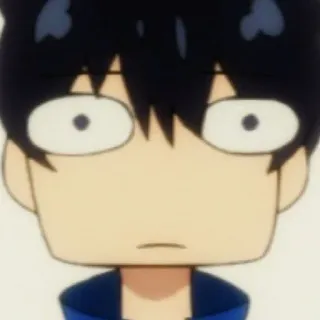 😐 Anime, Schockiert, Überrascht, Cartoon, Gesicht whatsapp sticker