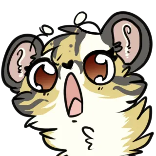 🙃 Hamster, Cartoon, Süß, Tier, Zeichnung telegram sticker