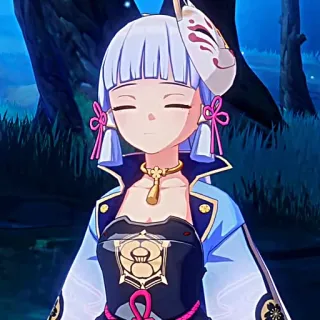❄️ Ayaka Genshin Impact Anime, Video game, Gadis, Imut, Genshin Impact, Ayaka telegram sticker