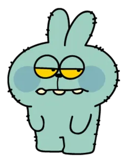 👻 kreskówka, królik, zając, postać, zwierzę telegram sticker