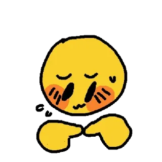 😳 Emoji, Timide, Mignon, Rougir, Montrer telegram sticker