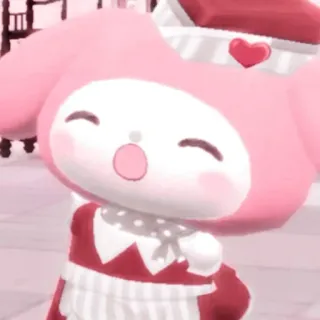 🦕 My Melody Sanrio, Desenho animado, Fofo, Kawaii, Rosa whatsapp sticker