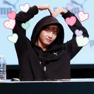 ❤️ 사람, 하트, 사랑, kpop, 팬, 아이돌, 귀여운 telegram sticker