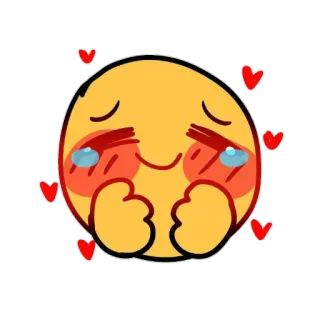 😊 Emoji, Cuori, Arrossire, Carino, Amore, Felice telegram sticker
