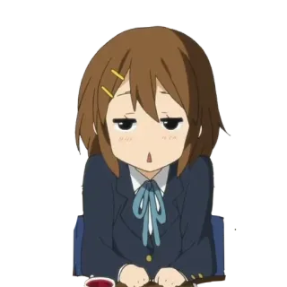 🌚 Yui Hirasawa K-On! Anime, K-On, Yui Hirasawa, mignon, drôle whatsapp sticker
