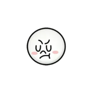 😤 怒り, イライラ, 絵文字, 顔, 表情 telegram sticker