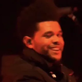 😃 The Weeknd singer, music, performer, smiling, artist, the weeknd telegram sticker