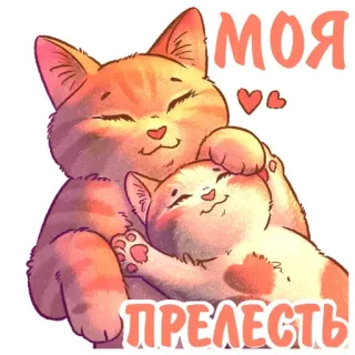 😻 МОЯ
ПРЕЛЕСТЬ Katzen, Liebe, Süß, Tiere, Zuneigung, Kätzchen telegram sticker