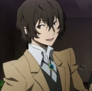 ✨ Dazai Osamu Bungou Stray Dogs อนิเมะ, ดาไซ, bungou stray dogs, ผู้ชาย, ตัวละคร telegram sticker