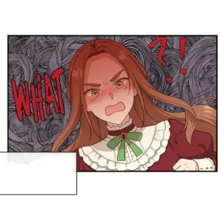 👾 WHAT Dessin animé, En colère, Contrarié, Frustré, Cheveux roux telegram sticker