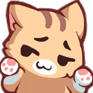 🥴 кот, милый, грустный, питомец, котенок, животное telegram sticker