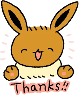 Pokémon: Eevee Stickers :: @line_stickers telegram stickers