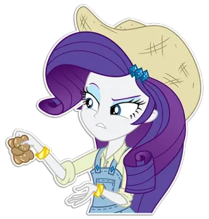 👒 Rarity My Little Pony Raridade, My Little Pony, Desenho animado, Pônei telegram sticker