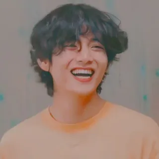 🕊 V kpop, ca sĩ, cười, vui vẻ, v, taehyung telegram sticker