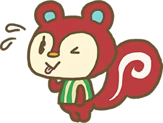 😅 animal, dibujos animados, ardilla, lindo, pegatina whatsapp sticker