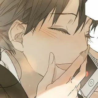 🌟 Animé, Dessin animé, Visage, Personne, Téléphone, Joyeux whatsapp sticker