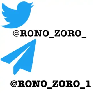 © @RONO_ZORO_ Twitter, Telegram, Media sosial, Nama pengguna whatsapp sticker