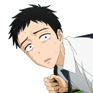 😳 anime, khawatir, cemas, kesal telegram sticker