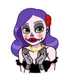 🤷‍♀️ скелет, сахарный череп, женщина, день мёртвых, макияж, Dia de los Muertos whatsapp sticker