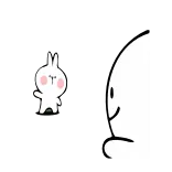 🤩 кролик, милый, животное, мультфильм, персонаж, кавай telegram sticker
