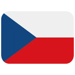 🇨🇿 República Checa, bandera, país, Europa, bandera nacional telegram sticker