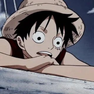 🍖 Monkey D. Luffy One Piece 애니메이션, 원피스, 루피, 몽키 D. 루피, 해적, 밀짚모자 telegram sticker