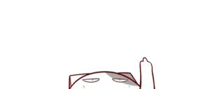🖕 gato, dedo do meio, rude, ofensivo, desenho animado, ilustração telegram sticker