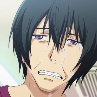 🌊 Anime, Chorando, Triste, Lágrimas telegram sticker