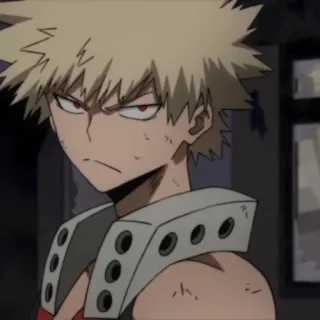 🥲 Bakugo Katsuki My Hero Academia アニメ, 漫画, 爆豪, 僕のヒーローアカデミア, キャラクター telegram sticker