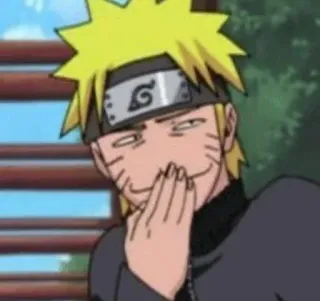 🤣 Naruto Uzumaki Naruto Naruto, animé, manga, drôle, sourire narquois, personnage, ninja telegram sticker
