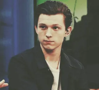 😐 Tom Holland ator, celebridade, homem, retrato, filme, entretenimento telegram sticker