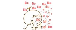 ✨ Cartone animato, Cuori, Amore, Carino, Adesivo, Kawaii, Affetto telegram sticker