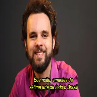 🙍‍♂️ Boa noite, amantes da sétima arte de todo o Brasil hombre, sonriendo, retrato, Brasil telegram sticker
