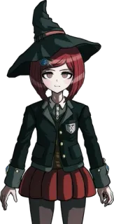 🪄 Himiko Yumeno Danganronpa V3: Killing Harmony anime, danganronpa, himiko yumeno, character, wizard, school uniform telegram sticker