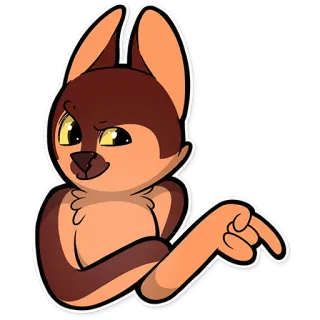 😏 Cartoon, Tier, Hund, Figur, Zeigen telegram sticker