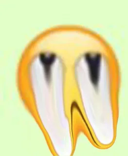 🙄 Emoji, Meme, Triste, Pianto, Distorto, Divertente telegram sticker