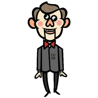 🧍‍♂️ Factice, Poupée, Dessin animé, Marionnette, Ventriloque, Jouet telegram sticker