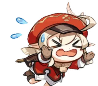 ⭐️ Klee Genshin Impact anime, video game, cartoon, character, Klee, Genshin Impact, sticker telegram sticker