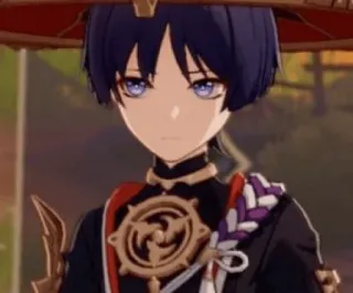 😔 Wanderer Genshin Impact アニメ, ゲーム, 原神, 放浪者, スカラマシュ telegram sticker