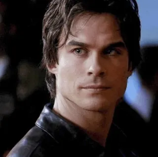 😐 Damon Salvatore The Vampire Diaries vampiro, serie, drama, sobrenatural telegram sticker