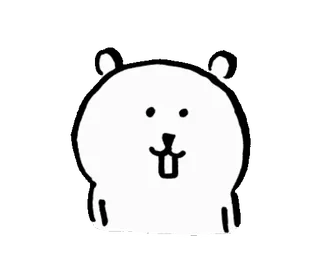 😯 hamster, animal, mignon, dessin animé, dessin, animal de compagnie telegram sticker