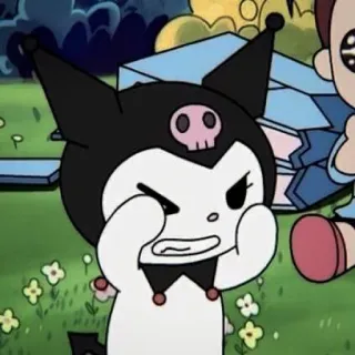 🧦 Kuromi Kuromi, Sanrio, personagem, anime, kawaii, desenho animado, fofo, caveira whatsapp sticker