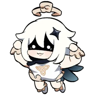 👻 Paimon Genshin Impact paimon, genshin impact, anime, juego, sticker telegram sticker